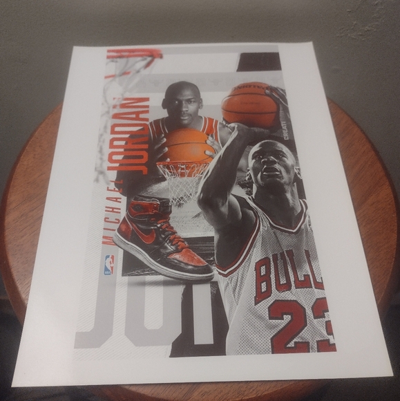KOBE BRYANT & MICHAEL JORDAN 16 POSTER ULTRA GLOSSY REPRINT 8.5x11 BUNDLE SET!🤩 - Picture 12 of 16